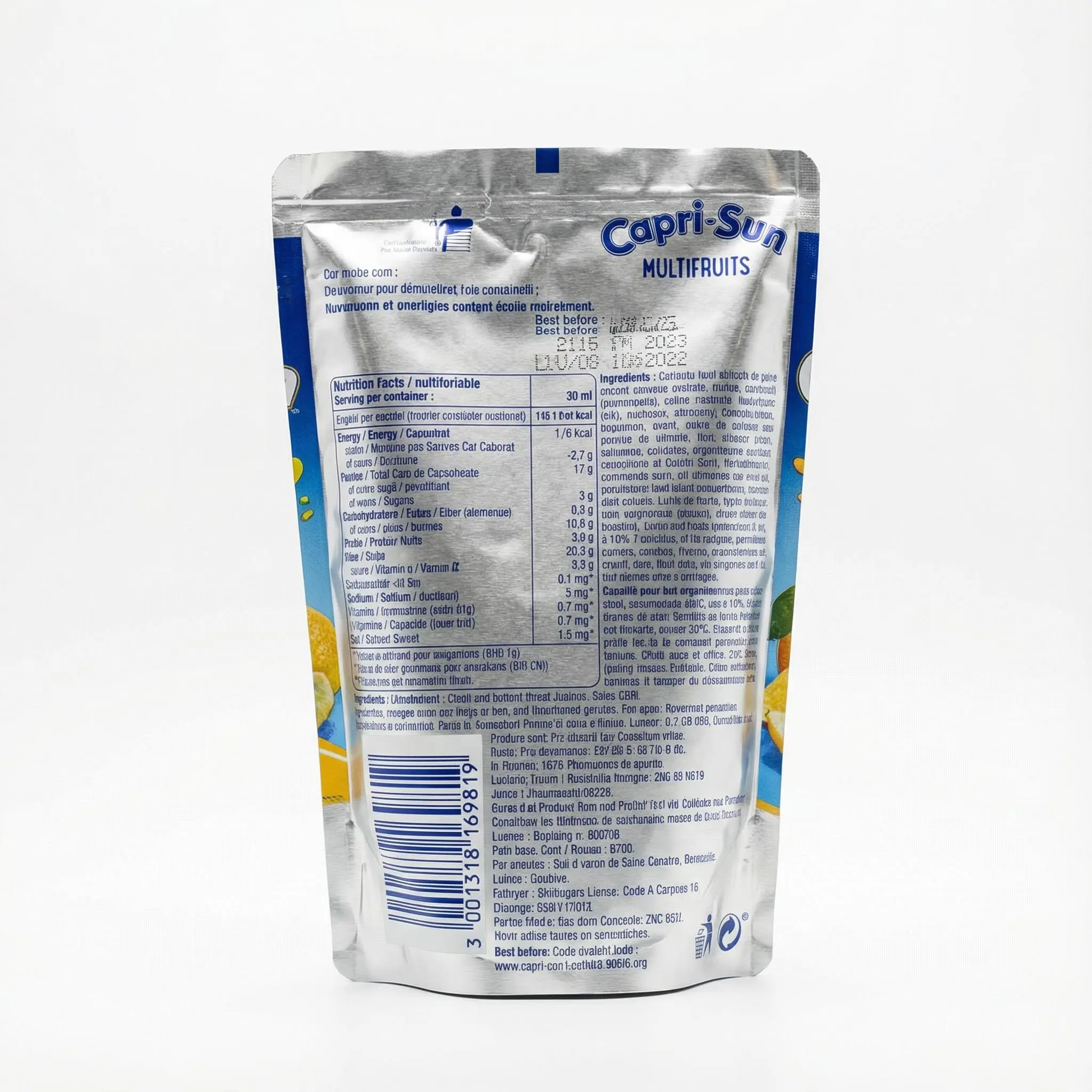 informations boisson multi fruits capri sun